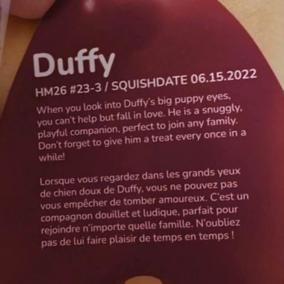 26” Duffy Hug Me squishmallow Valentine’s Day - Picture 3 of 4